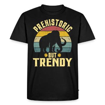 Mammouth Laineux Préhistorique Mammouth Homme - T-shirt Premium bio Homme - noir - Devant - Nico (187cm)