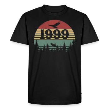 1999 Vintage Cadeau D’anniversaire 1999 Retro 1999 - T-shirt Premium bio Homme - noir - Devant - Nico (187cm)