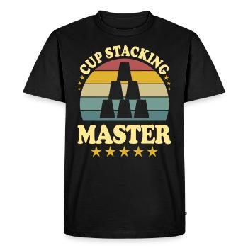 Cup Stacking Master Sport Stacking - Men's Premium Organic T-Shirt - black - Front - Nico (187cm)