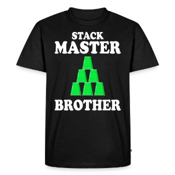 Cups Stacker Sport Stacking Frère - T-shirt Premium bio Homme - noir - Devant - Nico (187cm)