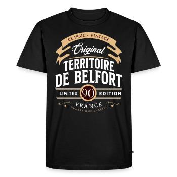 Territoire de Belfort Département France - T-shirt Premium bio Homme - noir - Devant - Nico (187cm)