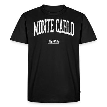 Monte Carlo - T-shirt Premium bio Homme - noir - Devant - Nico (187cm)