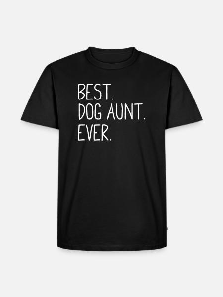 Best Dog Aunt Ever - Men's Premium Organic T-Shirt - black