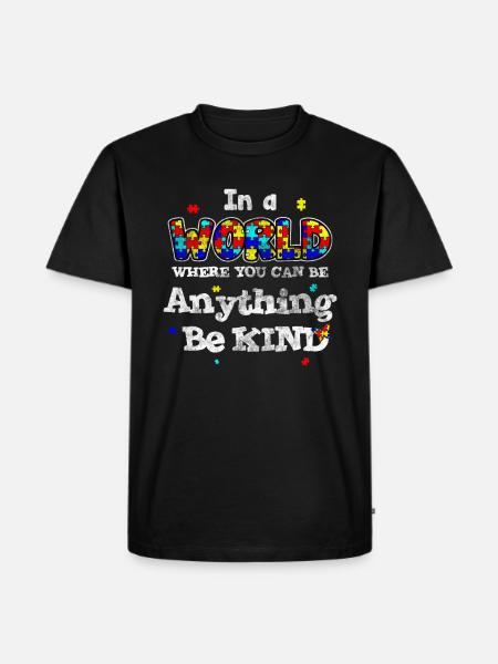 autism - Men's Premium Organic T-Shirt - black