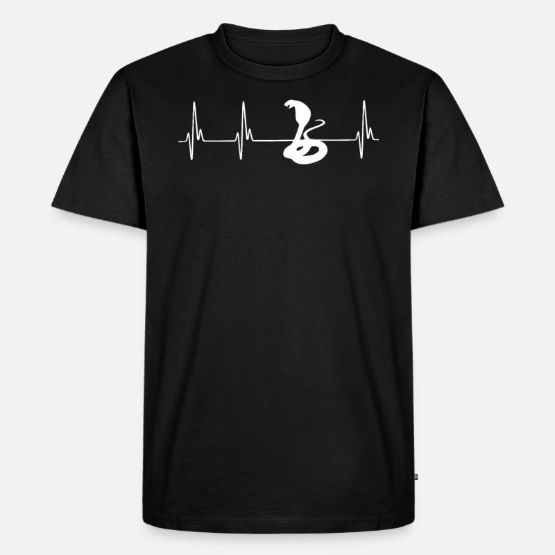 ECG Serpent - T-shirt Premium bio Homme - noir