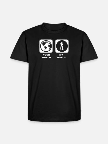 Biathlon Lover - Männer Premium Bio T-Shirt - Schwarz