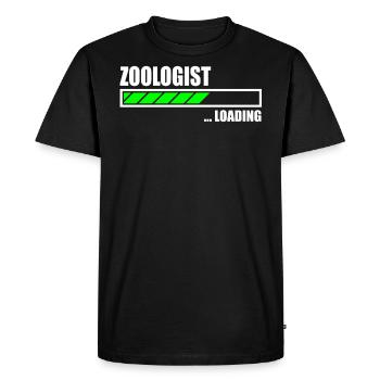 Zoologist Loading Bar - Men's Premium Organic T-Shirt - black - Front - Nico (187cm)