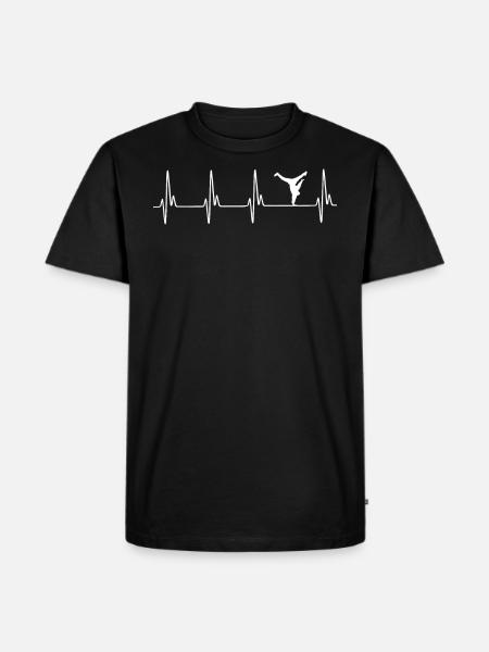 Breakdance ECG - Men's Premium Organic T-Shirt - black