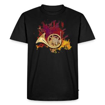 cor français - T-shirt Premium bio Homme - noir - Devant - Nico (187cm)