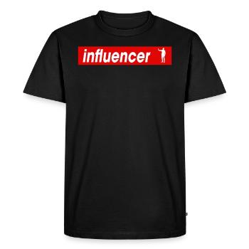 Fantastic Influencer Tshirt Design - Men's Premium Organic T-Shirt - black - Front - Nico (187cm)