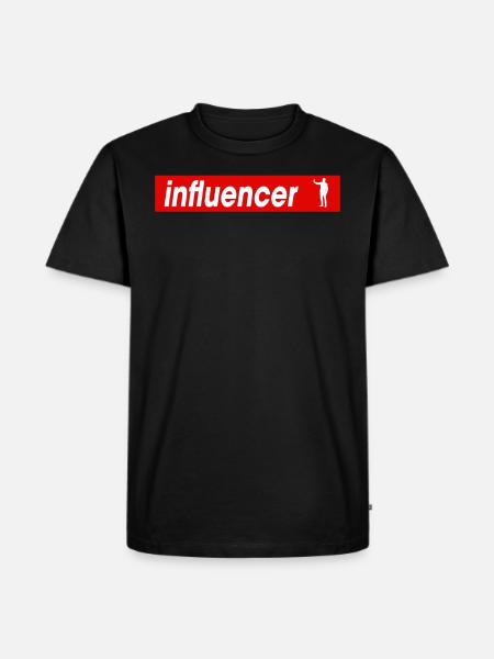 Fantastic Influencer Tshirt Design - Männer Premium Bio T-Shirt - Schwarz