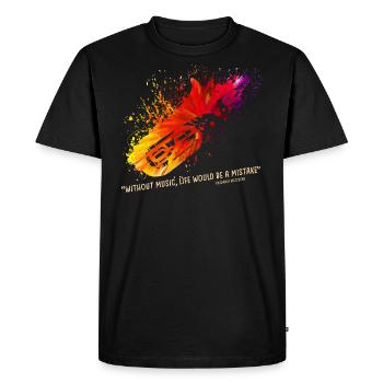 tuba - T-shirt Premium bio Homme - noir - Devant - Nico (187cm)