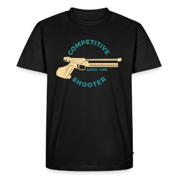 shooting - Men's Premium Organic T-Shirt - black - Front - Nico (187cm)