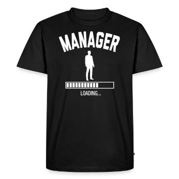 Future Manager - T-shirt Premium bio Homme - noir - Devant - Nico (187cm)