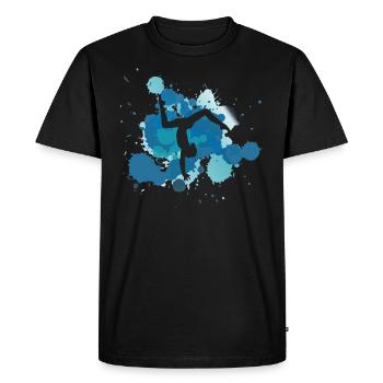 Gymnastics gift - Men's Premium Organic T-Shirt - black - Front - Nico (187cm)