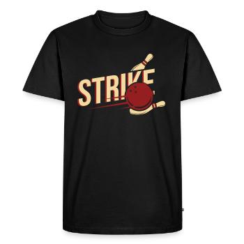 Bowling - Men's Premium Organic T-Shirt - black - Front - Nico (187cm)