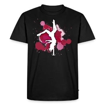 cadeau pôle danse danseuse poledance - T-shirt Premium bio Homme - noir - Devant - Nico (187cm)