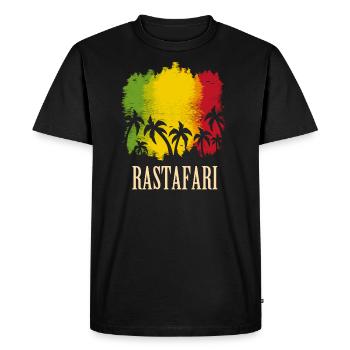 reggae rasta rastafari jamaica - T-shirt Premium bio Homme - noir - Devant - Nico (187cm)