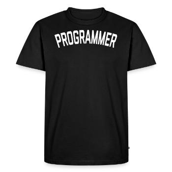Simple Programmer T-Shirt - Men's Premium Organic T-Shirt - black - Front - Nico (187cm)