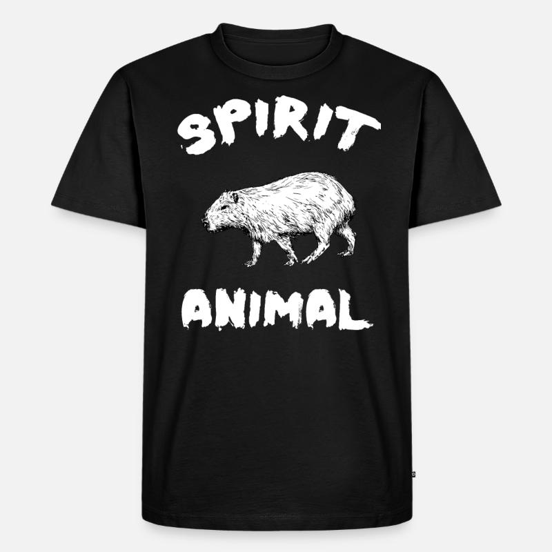 CAPYBARA - Männer Premium Bio T-Shirt - Schwarz
