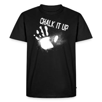 cadeau de magnésie de gymnastique bouldering craie - T-shirt Premium bio Homme - noir - Devant - Nico (187cm)