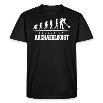 Archéologue T-shirt - T-shirt Premium bio Homme - noir - Devant - Nico (187cm)