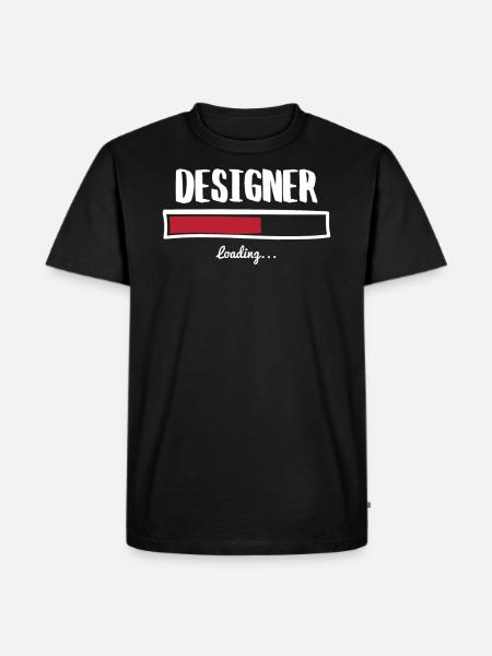 Funny designer design - Men's Premium Organic T-Shirt - black