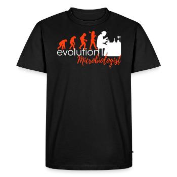 Microbiologist Evolution Designers Edition - T-shirt Premium bio Homme - noir - Devant - Nico (187cm)