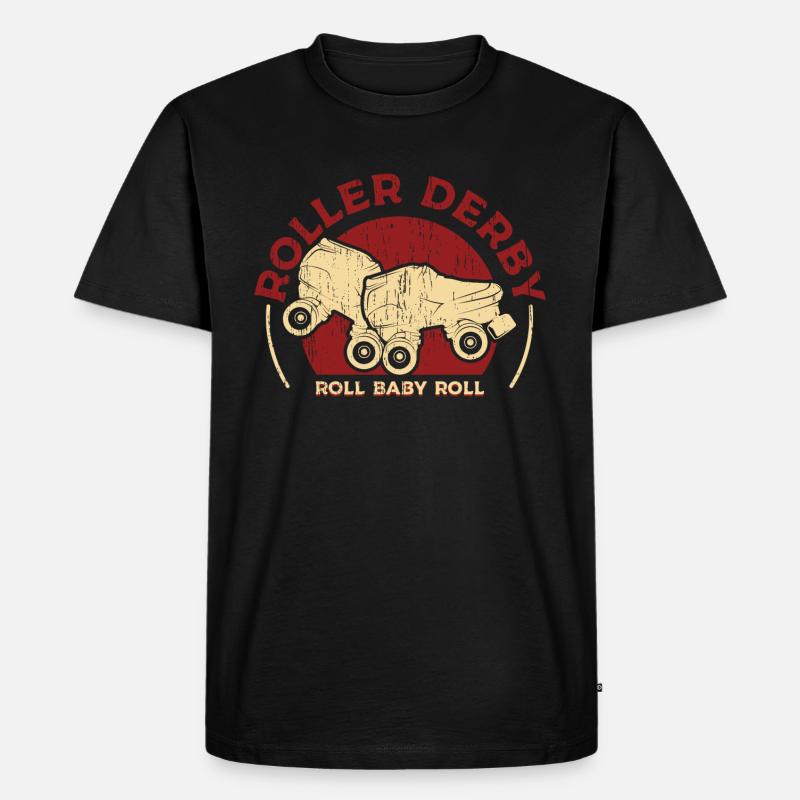 Roller Derby Designs - Männer Premium Bio T-Shirt - Schwarz