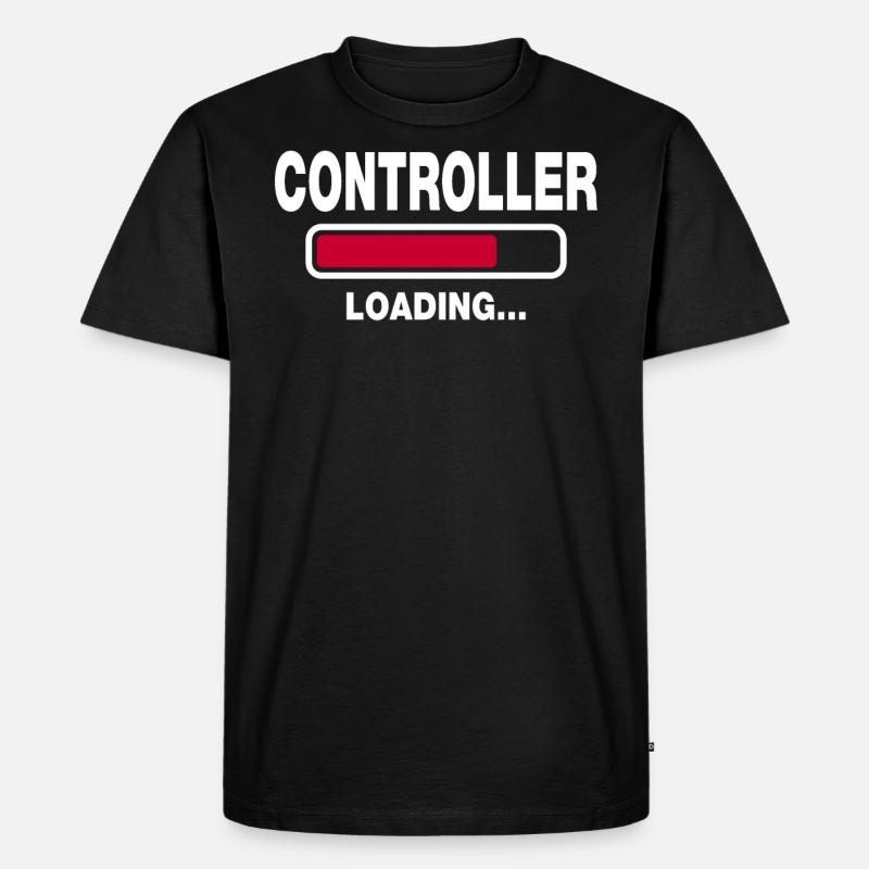 Controller - Männer Premium Bio T-Shirt - Schwarz