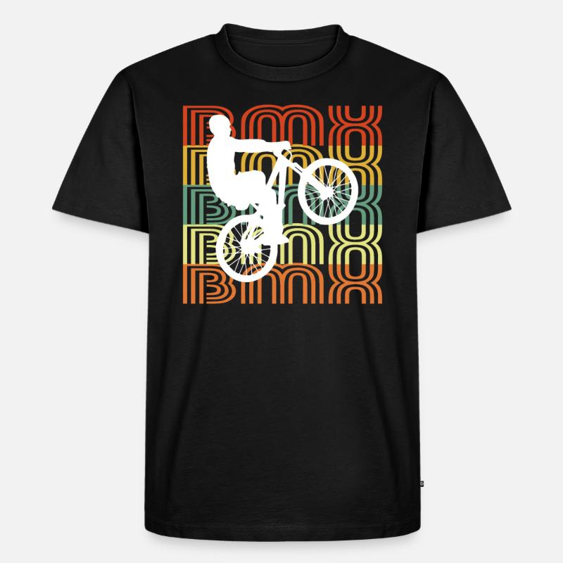 BMX - Männer Premium Bio T-Shirt - Schwarz