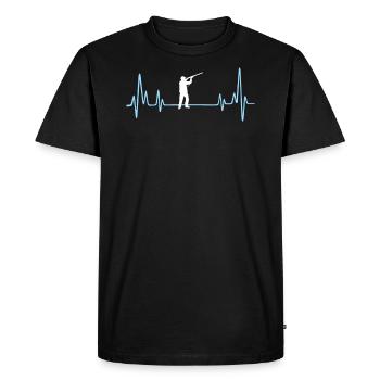 Cadeau de chasse pour votre petit ami - T-shirt Premium bio Homme - noir - Devant - Nico (187cm)