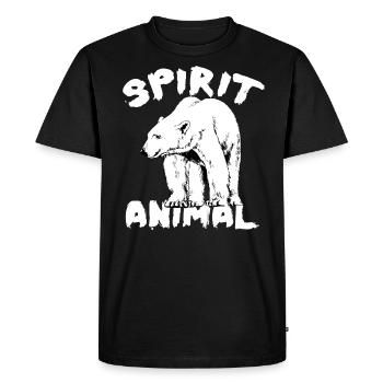POLAR BEAR - Men's Premium Organic T-Shirt - black - Front - Nico (187cm)