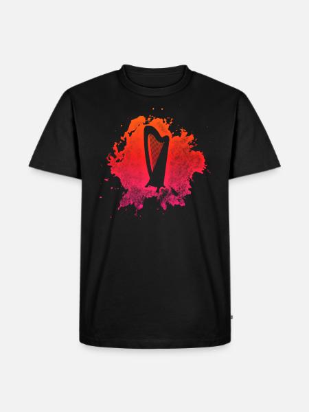 harp - Men's Premium Organic T-Shirt - black