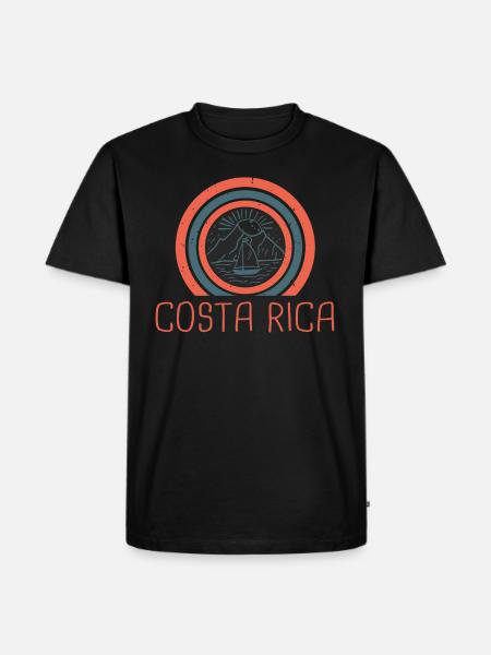 Costa Rica - Men's Premium Organic T-Shirt - black