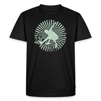 cadeau ultime de golf disc disque frisbee - T-shirt Premium bio Homme - noir - Devant - Nico (187cm)