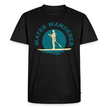 Paddle board water gift - Men's Premium Organic T-Shirt - black - Front - Nico (187cm)