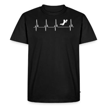 Football ECG - T-shirt Premium bio Homme - noir - Devant - Nico (187cm)