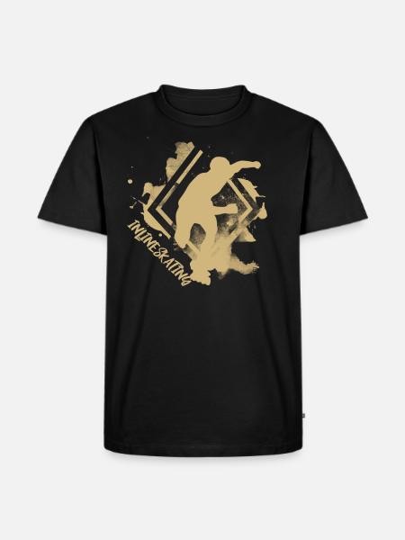 inliner inlineskater - Men's Premium Organic T-Shirt - black