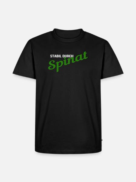 Stable due to spinach T-shirt - Men's Premium Organic T-Shirt - black