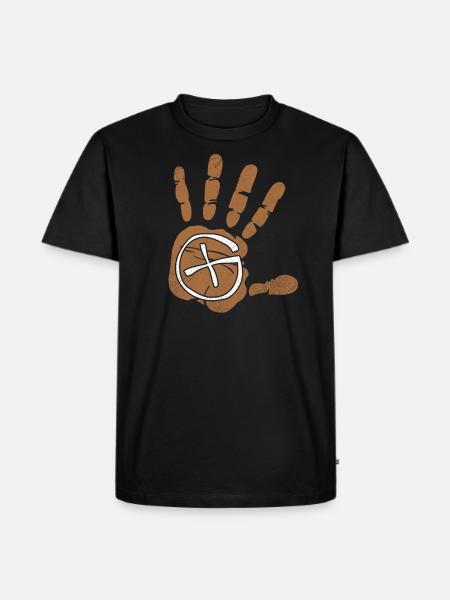 Geocaching Hand - T-shirt Premium bio Homme - noir