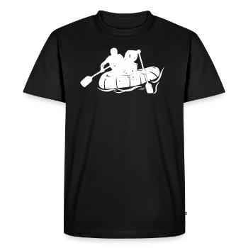 Rafting T-Shirt - T-shirt Premium bio Homme - noir - Devant - Nico (187cm)