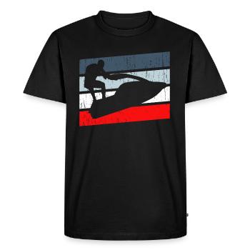 Jet Ski - T-shirt Premium bio Homme - noir - Devant - Nico (187cm)
