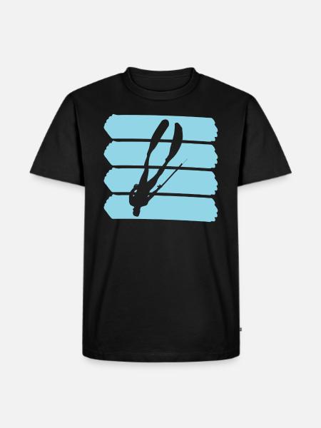 Spearfishing divers - Men's Premium Organic T-Shirt - black