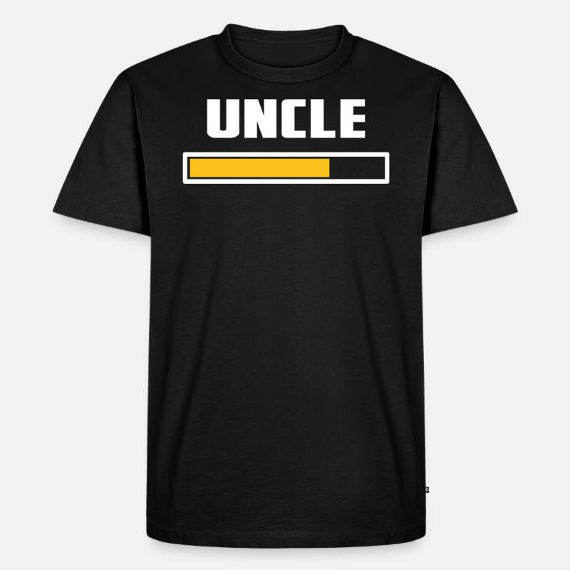 Uncle Installing Tee - Männer Premium Bio T-Shirt - Schwarz