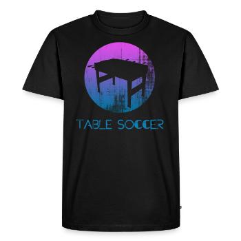 kicker - Männer Premium Bio T-Shirt - Schwarz - Vorne - Nico (187cm)