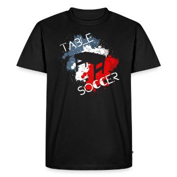 kicker - Männer Premium Bio T-Shirt - Schwarz - Vorne - Nico (187cm)