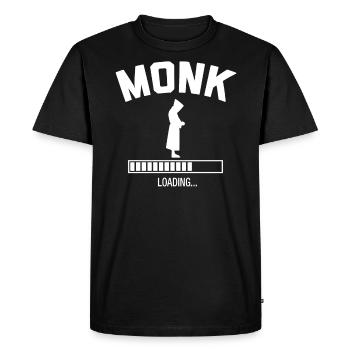 Futur moine - T-shirt Premium bio Homme - noir - Devant - Nico (187cm)