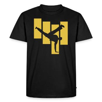 Capoeira auto-défense - T-shirt Premium bio Homme - noir - Devant - Nico (187cm)