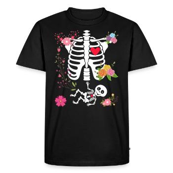 halloween t shirt maternity - T-shirt Premium bio Homme - noir - Devant - Nico (187cm)